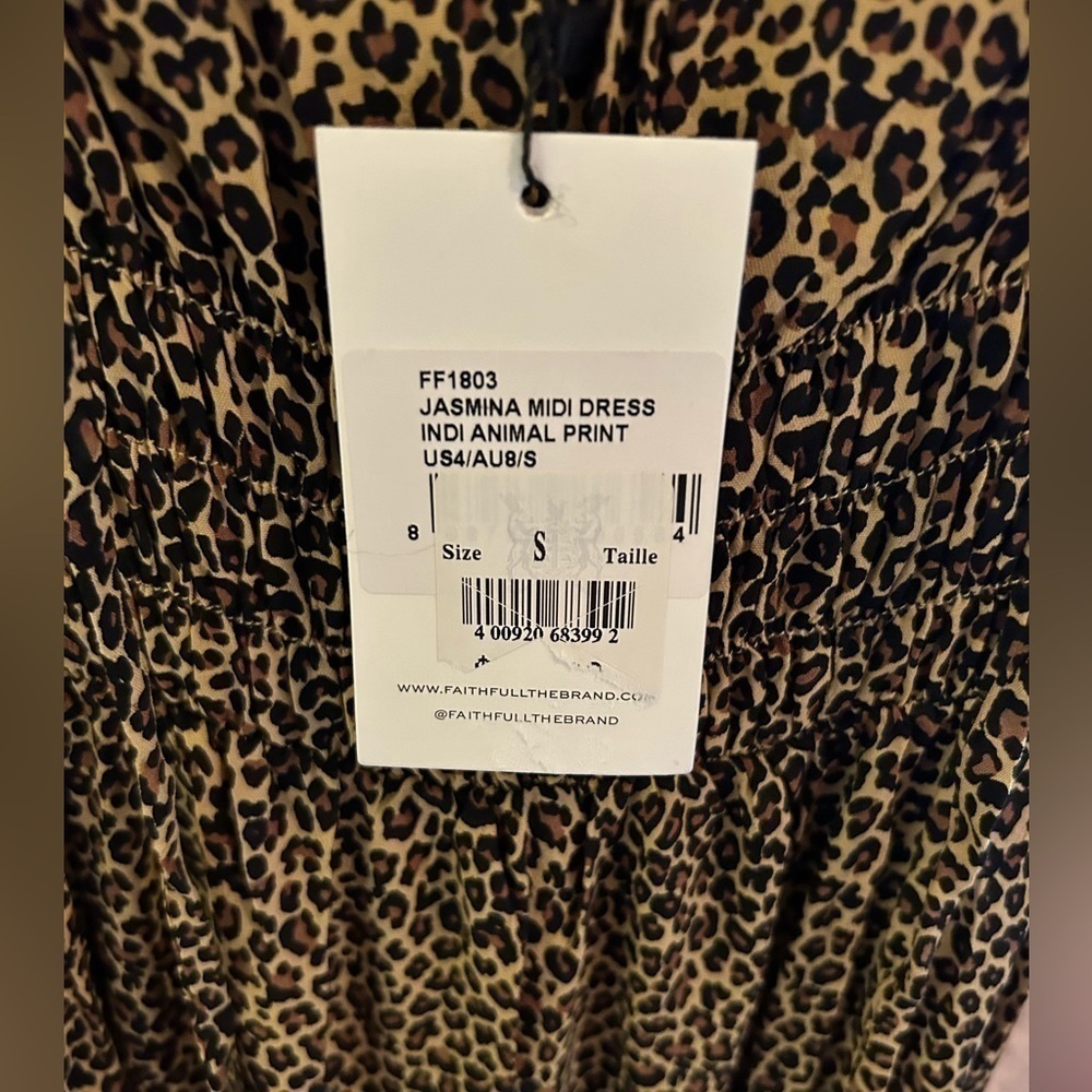 Faithfull THE BRAND NWT
Jasmina Sleeveless Leopard Maxi Slip Dress in Sz S - Picture 5 of 7